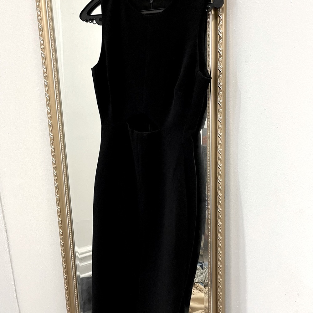 Slinky black dress from Mango